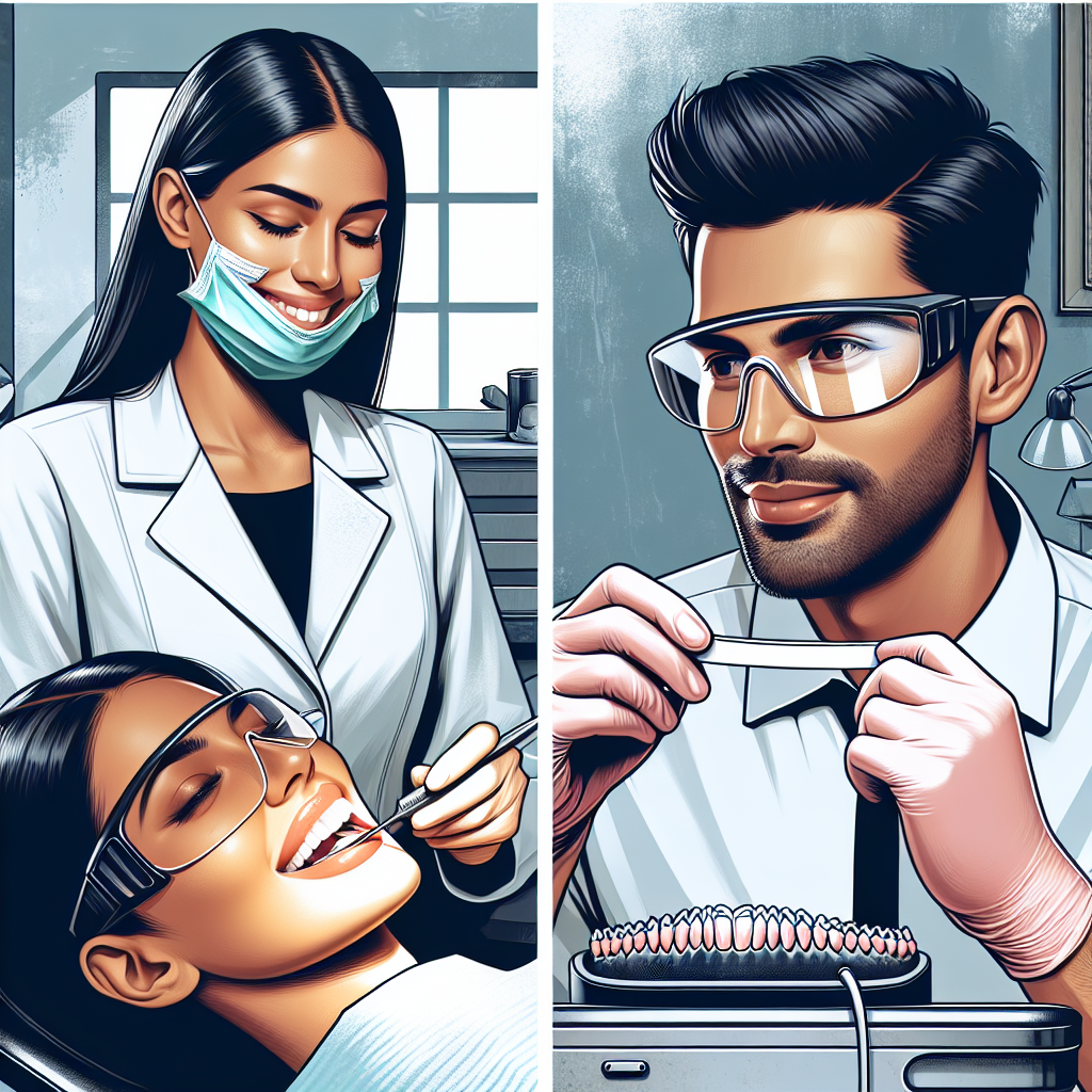 Czy wybielanie zębów u dentysty daje lepszy efekt niż paski z drogerii?